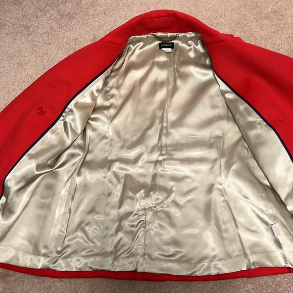 J. Crew red pea coat - Picture 6 of 10